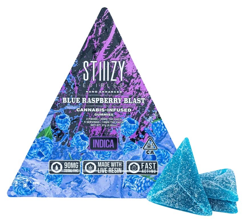 top selling edible in DC, STIIZY Blue Raspberry Blast Gummy